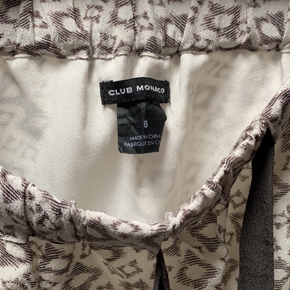 Club Monaco Silk Patterned Skirt - Picture 4 of 4